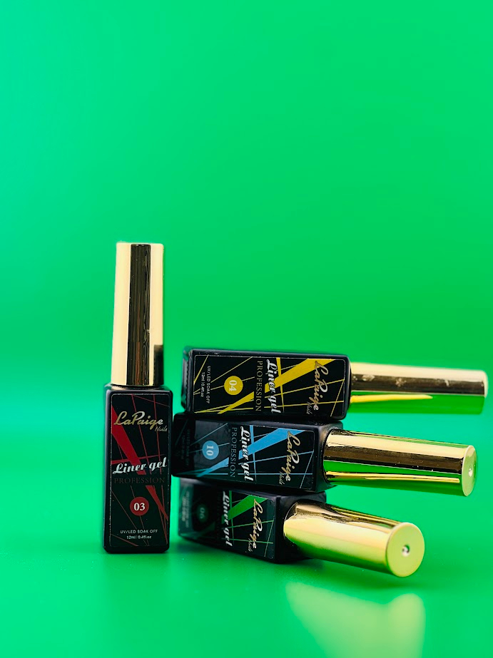 La Paige Nails professional liner gel bottles